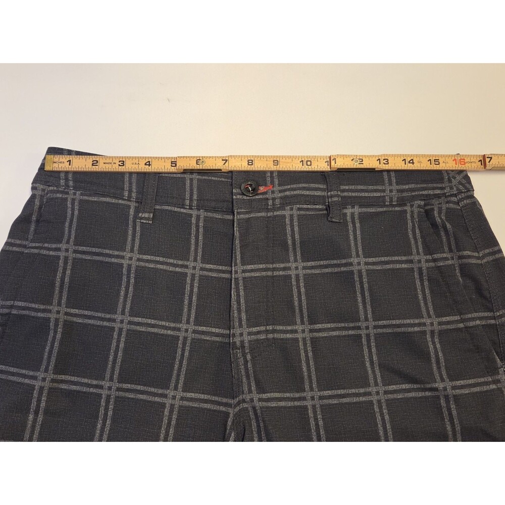 O’Neill Hybrid Shorts Mens 32 Gray Plaid Stretch Golf Surf Walk Performance - Picture 7 of 8
